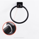 Perforation-free Towel Rack stainless steel towel pole bathroom wall hanging towel ring