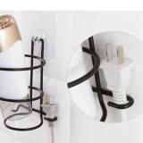 1pcs Iron Wall Mounted No Drilling Hair Dryer Stand Hotel Bathroom Shelves Shelf Storage Hairdryer Rack Holder Hanger