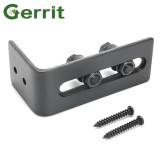 Adjustable Carbon Steel Door Guide Wall Mount Sliding Barn Door Bottom Floor Roller Guide