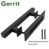 Carbon Steel Sliding Barn Door Pull Handle Wood Door Handle Black Door Handles For Interior Doors Handle