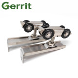 4.9/6/6.6/8.2FT Aluminium Alloy Frameless Wood Barn Sliding Door Hardware Hidden Track Kit