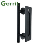 Carbon Steel Sliding Barn Door Pull Handle Wood Door Handle Black Door Handles For Interior Doors Handle
