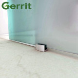 4.9/6/6.6/8.2FT Aluminium Alloy Frameless Brushed Silver Barn Sliding Door Hardware Hidden Track Kit For Glass Door