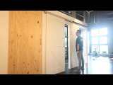 4.9/6/6.6/8.2FT Aluminium Alloy Frameless Wood Barn Sliding Door Hardware Hidden Track Kit