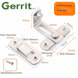 90 Degree Hasp Latches Stainless Steel Sliding Door Chain Locks Security Tools Hardware For Barn Sliding Door