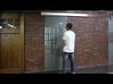 4.9/6/6.6/8.2FT Aluminium Alloy Frameless Brushed Silver Barn Sliding Door Hardware Hidden Track Kit For Glass Door