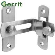 90 Degree Hasp Latches Stainless Steel Sliding Door Chain Locks Security Tools Hardware For Barn Sliding Door