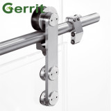 Stainless Steel Frameless Glass Sliding Barn Door Hardware For Shower Door