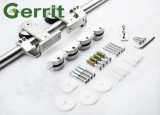 Top Mounting Stainless Steel Sliding Barn Door Hardware Track Kit for Wood Door