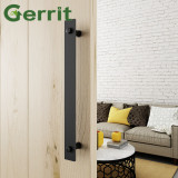 15.75 inch Heavy Duty Steel Rustic Black  One-Side Flat Bar Barn Door Pull Handles