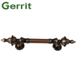1 Pair European Retro Push Door Handles Villa Archaize Wooden Door Handle and Knobs Fittings