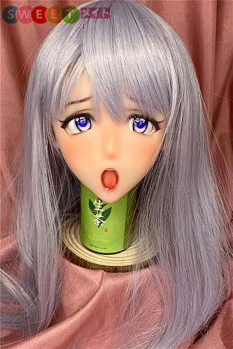 Real Girl B工場製 A2 グレー髪 二次元 ラブドール ヘッド単体 TPE材質 エロ い 人形頭部 ボディ要否選択可能