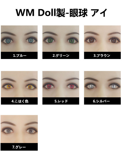 【即納・国内在庫品・送料無料】ラブドール 専用眼球 アイ 1セット売りEYE 目 身長100cm以上のドール用 WM doll工場採用品