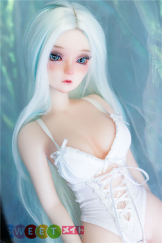 JY Doll ラブドール 60cm ミニドール 冰梅(Bingmei)ヘッド 肌色＆眼球色＆メイク＆ウィッグ＆衣装は宣材写真と同じ フルシリコン製