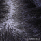 ブラック-植毛（髪型はご指定可能、硬質シリコンヘッドのみ）