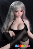 JY Doll ラブドール  100cm ミニドール 伊娜(Yina)ヘッド 肌色＆眼球色＆メイク＆ウィッグ＆衣装は宣材写真と同じ フルシリコン製