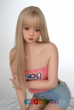 AXB Doll 148cm Aカップ TD55ヘッド シリコン製頭部+TPEボディ ラブドール 【掲載画像のボディはリアルメイク付き】