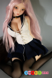 JY Doll 60cm ミニドール ラブドール 荔枝(Lizhi)ヘッド 肌色＆眼球色＆メイク＆ウィッグ＆衣装は宣材写真と同じ フルシリコン製