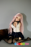 JY Doll 60cm ミニドール ラブドール 荔枝(Lizhi)ヘッド 肌色＆眼球色＆メイク＆ウィッグ＆衣装は宣材写真と同じ フルシリコン製