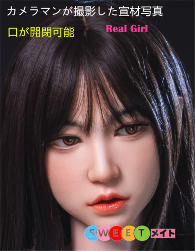 Real Girl フィギュア  D2ヘッド単品 軟質シリコン材質頭部【口開閉機能やリアル口腔が無料】140-170CM身長適用 M16ボルト採用 職人メイク塗装済み