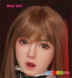 Real Girl フィギュア  D8ヘッド単品 軟質シリコン材質頭部【口開閉機能やリアル口腔が無料】140-170CM身長適用 M16ボルト採用 職人メイク塗装済み