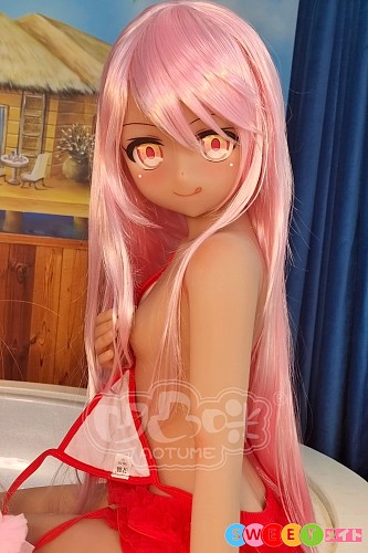 Aotume Doll #98 小黑 アニメラブドール 135cm AAカップ 細身タイプ TPE製 褐色肌 等身大リアルドール