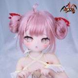 MOZU DOLL 85cm Aカップ 爱莉（Aili)  6kg ソフトビニール製ヘッド TPE製ボディ【肌色＆眼球色＆メイク＆ウィッグ＆衣装は宣材写真と同じ 小型 軽量化 収納と使いしやい】