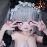 MOZU DOLL 85cm Aカップ 爱莉（Aili)  6kg ソフトビニール製ヘッド TPE製ボディ【肌色＆眼球色＆メイク＆ウィッグ＆衣装は宣材写真と同じ 小型 軽量化 収納と使いしやい】