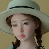 WAXDOLL ロリ系ラブドール 新型 137cm バスト平 GD10_1 ヘッド フルシリコン製 小柄な美少女 リアルメイク付き