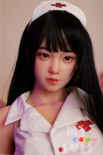 My Loli Waifu 美亜Mia 魅惑的な長髪のナース リアルドール 145cm Aカップ シリコンヘッド+TPEボディ 貧乳セックス人形