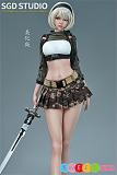 迷彩服戦闘少女 2B エロドール