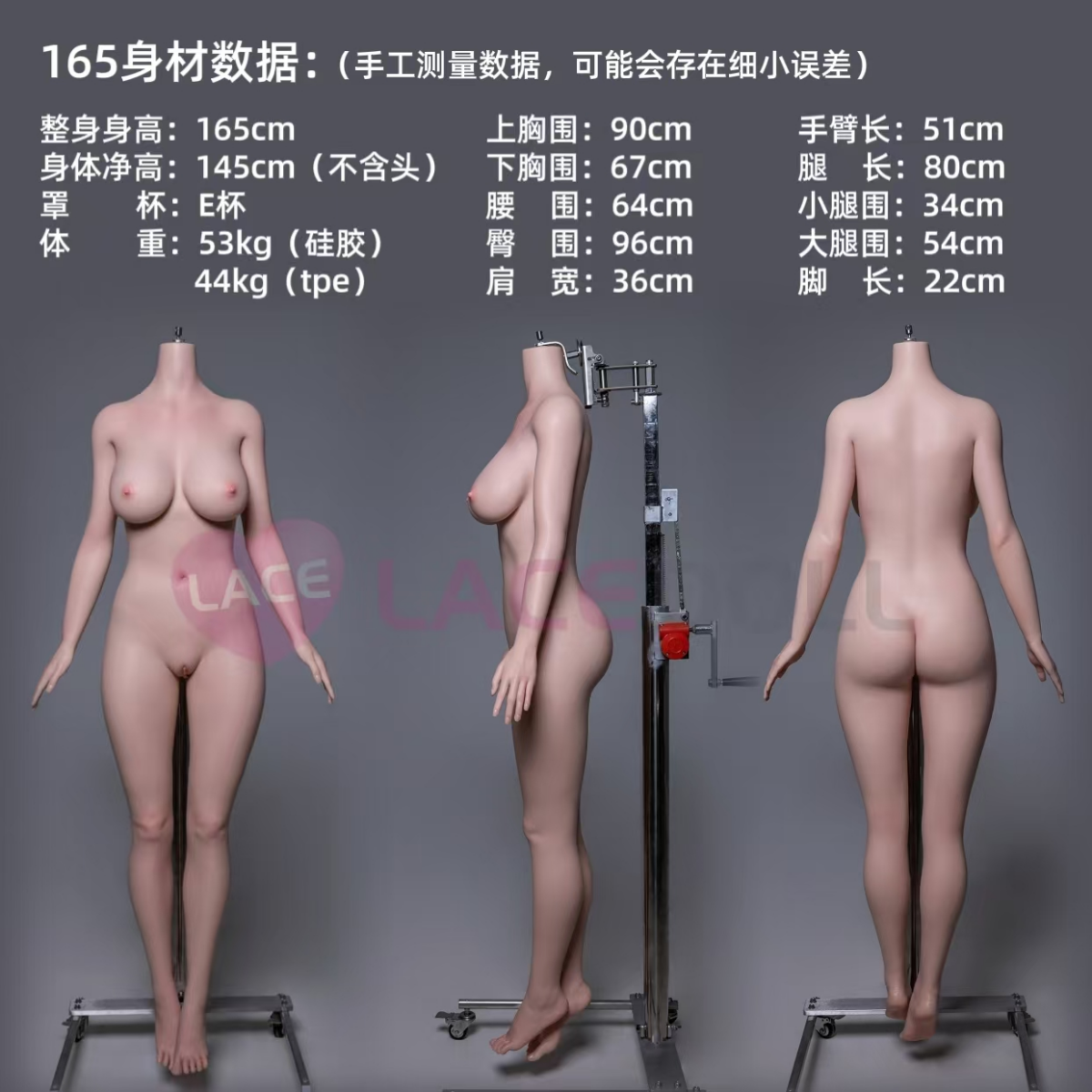 ダッチワイフ LACEDOLL 168cm Dカップ 普乳 晚冰