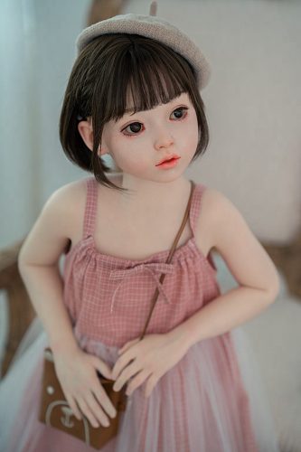 WAXDOLL 110cm #G58 バスト平 貧乳 JS フルシリコン製 小学生 セックス人形