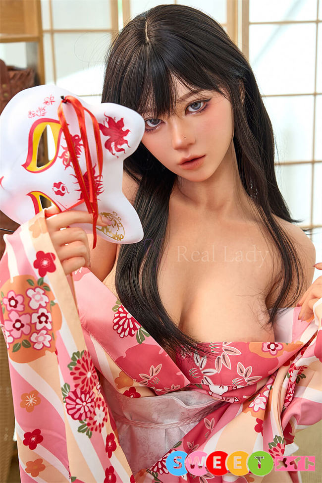 Real Lady 新品キャンペーン 3月14日迄 T6 150cm Eカップ シリコン製 セックス ドール 超リアルメイク 追加ヘッド&ハードハンド&ハードフィット&関節指無料