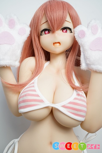 色気美人 Irokebijin Yui-B Dカップ ピンクのストライプビキニ アニメ 顔 ドール 90cm シリコン製