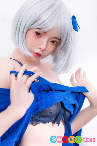 FUDOLL 155cm Aカップ J007 銀髪 貧乳 エロ セックス 人形 シリコン頭部+TPE身体