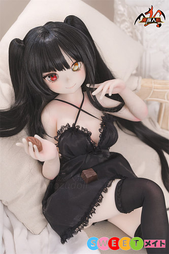 魔族人形 梦姬 ツインテールの異瞳アニメダッチワイフ 85cm 淑女体 ソフトビニール製頭部 ボディ選択可能 MOZU DOLL 宣伝画像と同じ制服も付属