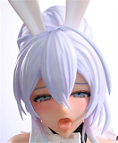 Otaku Doll 雪女 65cm ミニバニーエロドール PVCヘッド+シリコンボディ アニメフィギュア コスプレ 写真衣装が無料付属