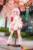 エロドール アニメ JK制服 ピンクツインテール 65cm 魔族人形 mozudoll 珊瑚