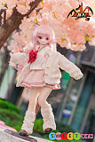 リアルラブドール ミニ アニメ65cm美少女 ピンクツインテール JK制服 魔族人形 mozudoll 珊瑚