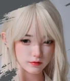 LACEDOLL 黎霜 メイク② 色っぽい表情を浮かべた銀髪の美女 リアルドール 168cm Dカップ シリコン製 sexdoll