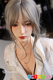 エロ人形 OLオーエル シリコン製銀髪美人 美肌 色っぽい 168cm Dカップ 黎霜 LACEDOLL シャツ