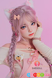 リアルドールシリコン製 美少女 ツインテール 168cm Dカップ SHEDOLL 江小棠 ピンク系