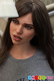 セックス人形 口開閉 熟女 欧米風 トルソー シリコン製 軽量 95cm FANREAL Gina 褐色