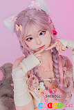 シリコン製lovedoll ツインテール 愛らしい美少女 168cm Dカップ SHEDOLL 江小棠 ピンク系