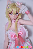 sexdoll アニメ美少女 猫のコスチューム 148cmシリコン製 黄色い髪 ElsaBabe RAD007 横谷悠希子