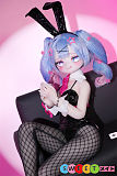 バニーエロドール 普乳 シリコン製 ツインテール 黒ストッキング 85cm MWGirl魔物姫 小音 ビニール