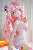 リアルドール 照れた 笑顔 アニメ風ビキニ美少女 シリコン 85cm ピンク髪 MWGirl魔物姫 薇花 ビニール