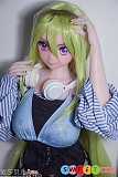 ブルー服 白いヘッドホン 可愛い美女 ElsaBabe リアル ドール アニメAHR013 月咏彩奈
