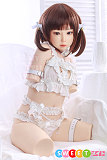 シリコンリアルラブドール かわいい美少女 美肌 ツインテール トルソー 104cm AAカップ Aya MyLoliWaifu レース姿